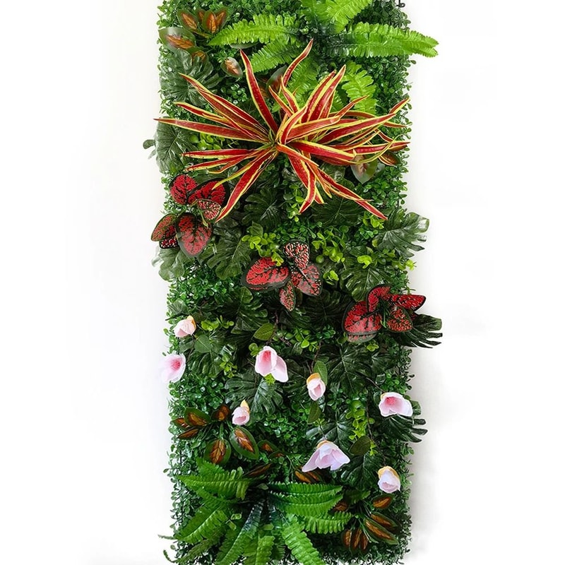 Tropical Artificial Green Wall Panel For Home Event Backdrops 12