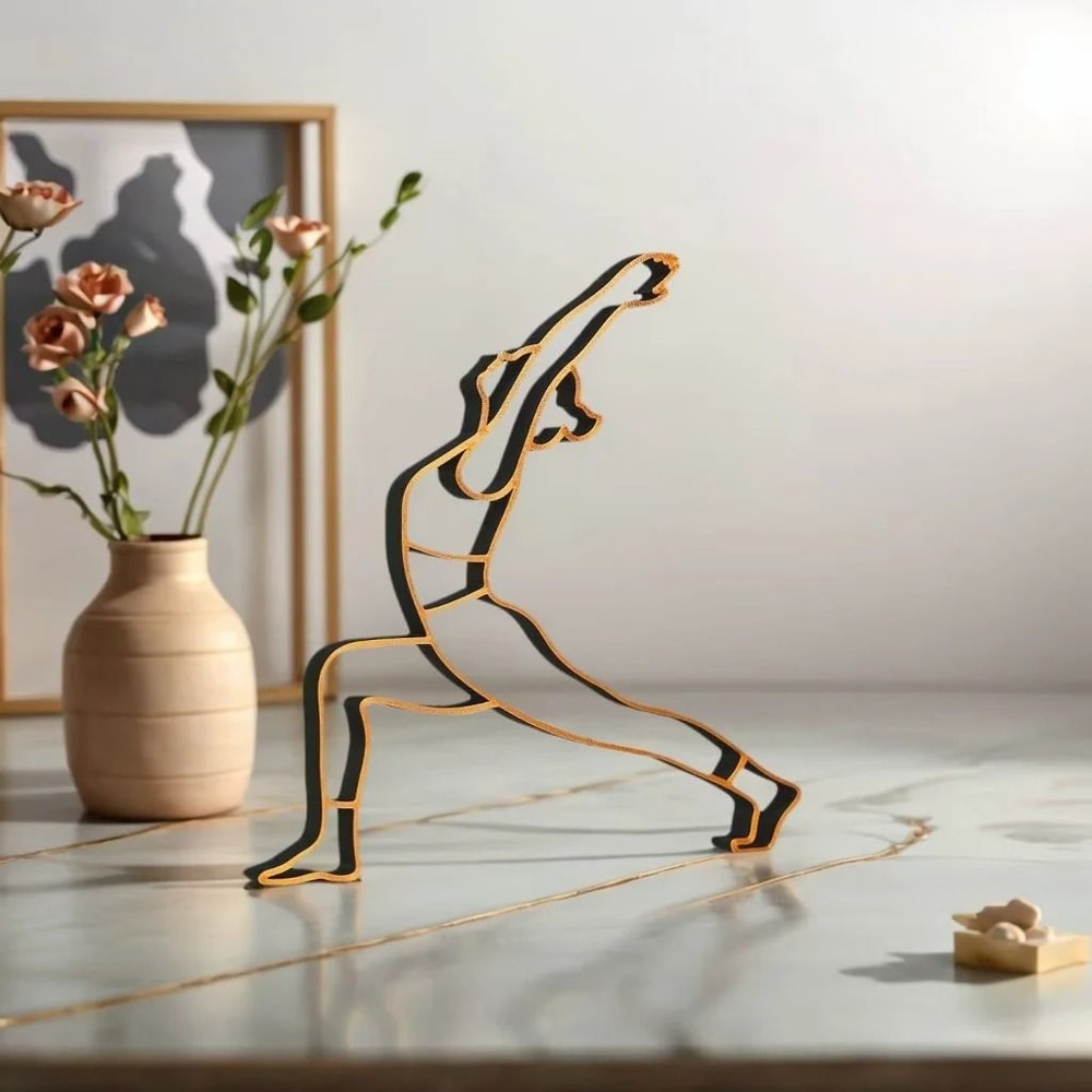 Modern Zen Yoga Sculpture Ornament For Living Room Study 0