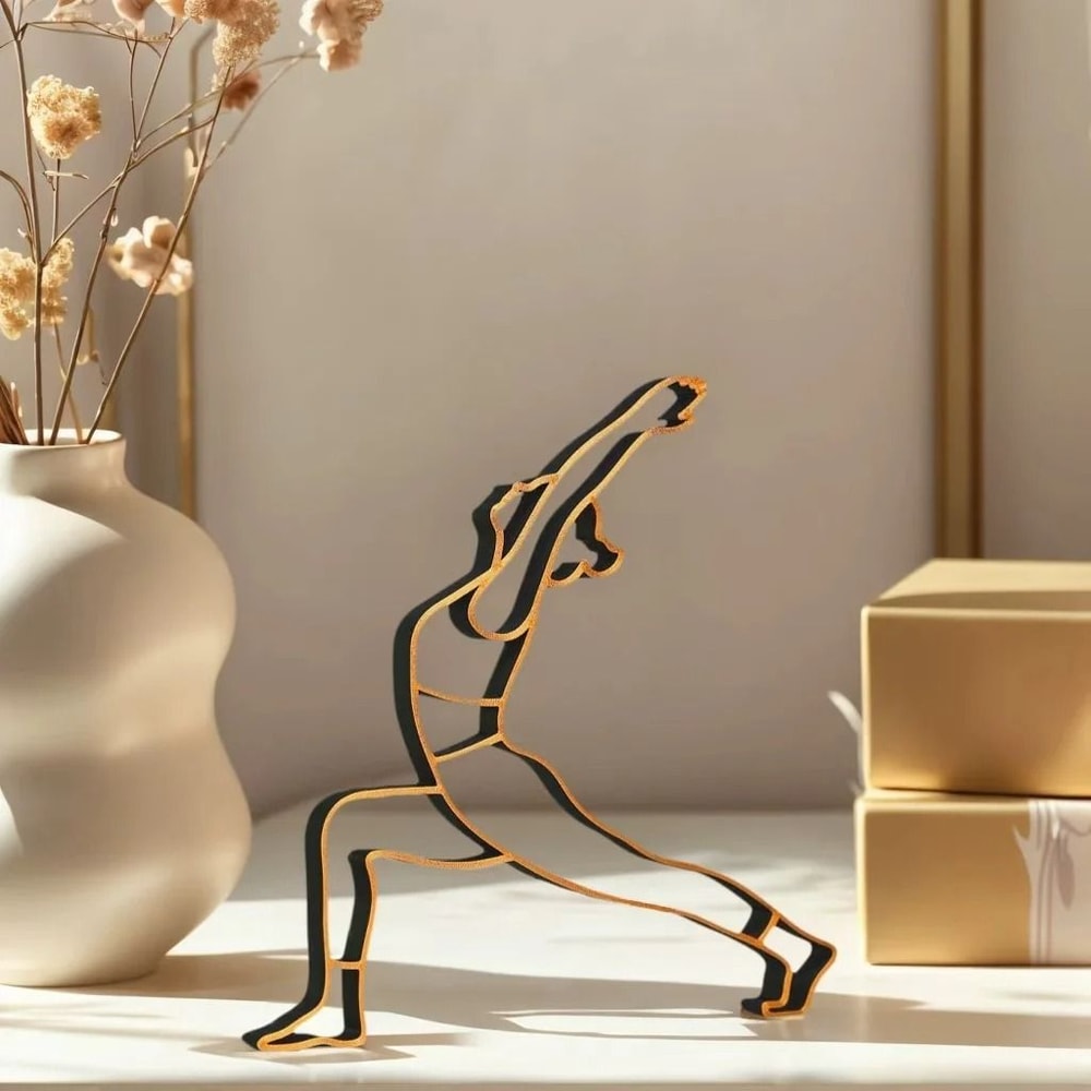 Modern Zen Yoga Sculpture Ornament For Living Room Study 3