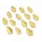 100PCS Golden Artificial Silk Leaves For Wedding Holiday Decor 0