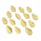 100PCS Golden Artificial Silk Leaves For Wedding Holiday Decor 0
