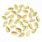 100PCS Golden Artificial Silk Leaves For Wedding Holiday Decor 4
