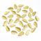 100PCS Golden Artificial Silk Leaves For Wedding Holiday Decor 4