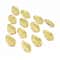 100PCS Golden Artificial Silk Leaves For Wedding Holiday Decor 5