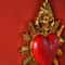 Minimalist Flaming Heart Arrow Resin Wall Pendant Decor 5