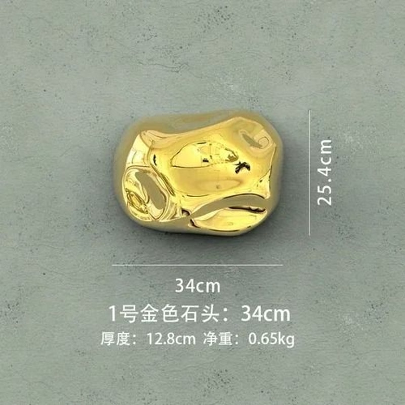 Luxury 3D Golden Stone Wall Hanging Decor For Modern Interiors 11