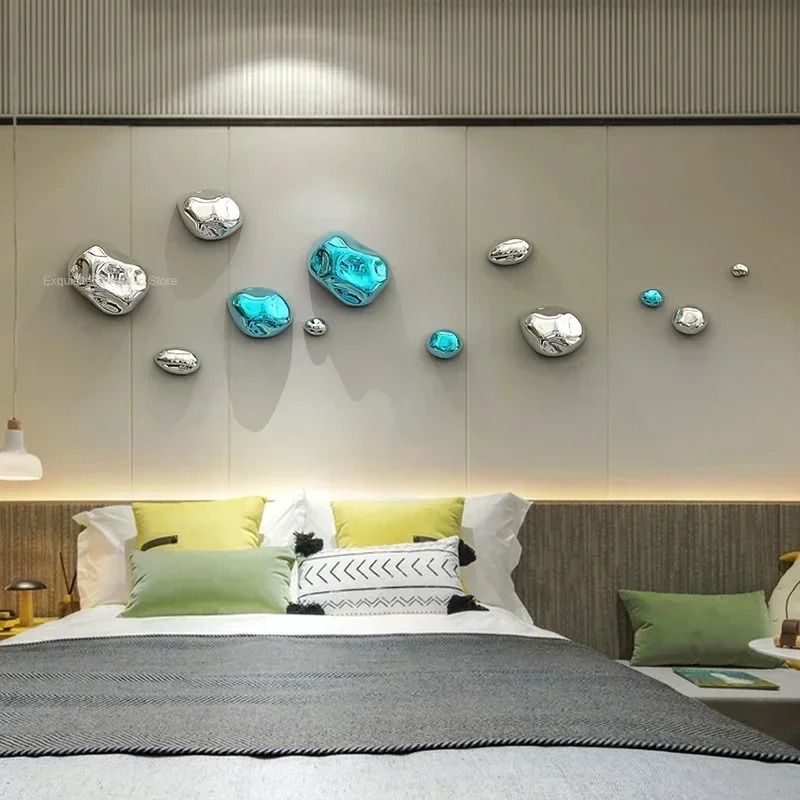 Luxury 3D Golden Stone Wall Hanging Decor For Modern Interiors 24