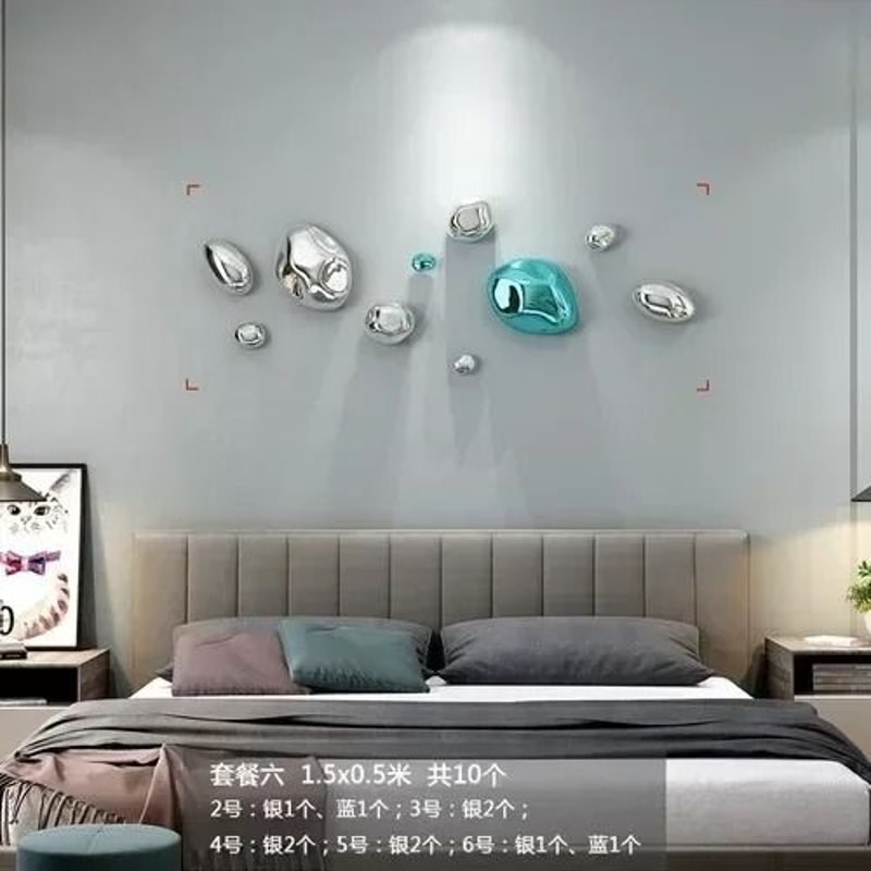 Luxury 3D Golden Stone Wall Hanging Decor For Modern Interiors 26