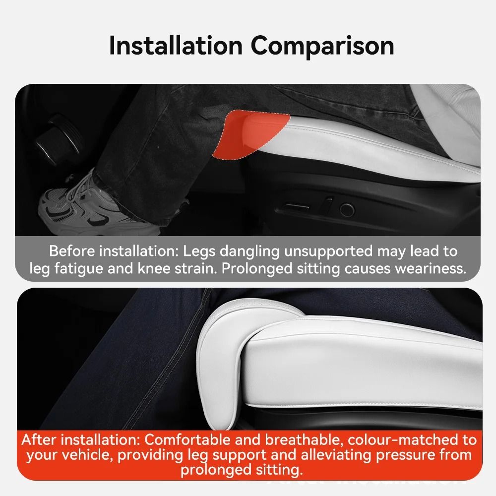 Tesla Model Y Model 3 Memory Foam Leg Support Seat Extender Cushion 2