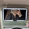 Rechargeable LED Car Sun Visor Makeup Mirror With HD Fill Light For Women 3