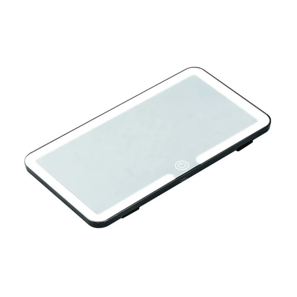 Rechargeable LED Car Sun Visor Makeup Mirror With HD Fill Light For Women 4
