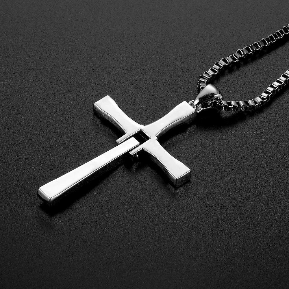Crystal Metal Christian Cross Rearview Mirror Hanging Ornament For Car Interior Decor 4