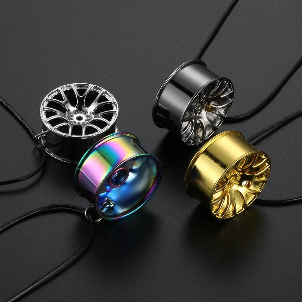 Flywheel Wheel Hub Rear View Mirror Pendant For Car Interior Decor 4