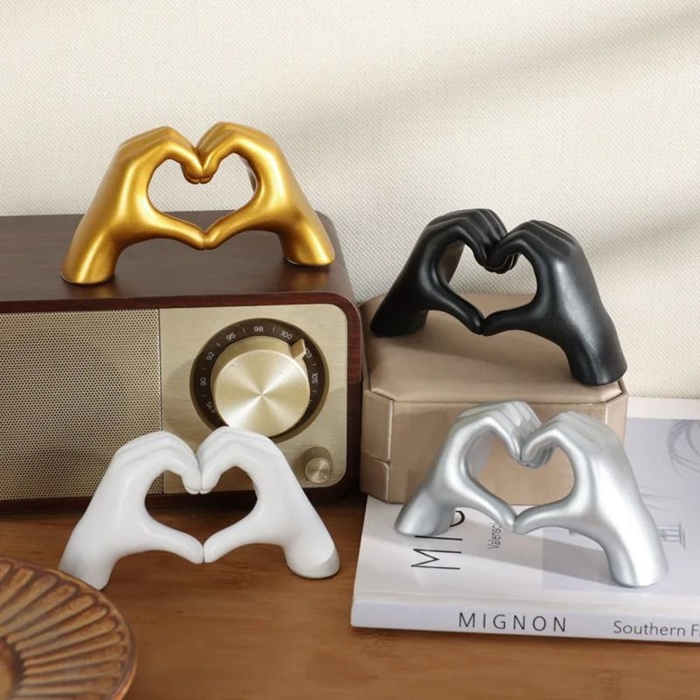 Heart Shaped Love Table Statue Aesthetic Shelf Decor For Bedroom Living Room 2