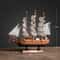 Mediterranean Wooden Sailboat Model Nautical Home Decor For Living Room Office 8
