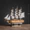 Mediterranean Wooden Sailboat Model Nautical Home Decor For Living Room Office 12
