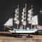 Mediterranean Wooden Sailboat Model Nautical Home Decor For Living Room Office 4