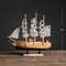 Mediterranean Wooden Sailboat Model Nautical Home Decor For Living Room Office 6
