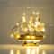 Mediterranean Wooden Sailboat Model Nautical Home Decor For Living Room Office 7