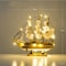 Mediterranean Wooden Sailboat Model Nautical Home Decor For Living Room Office 7