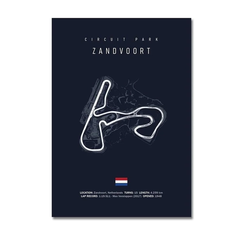 F1 Racing Circuit Canvas Wall Art For Motorsport Formula Racing Fans 6