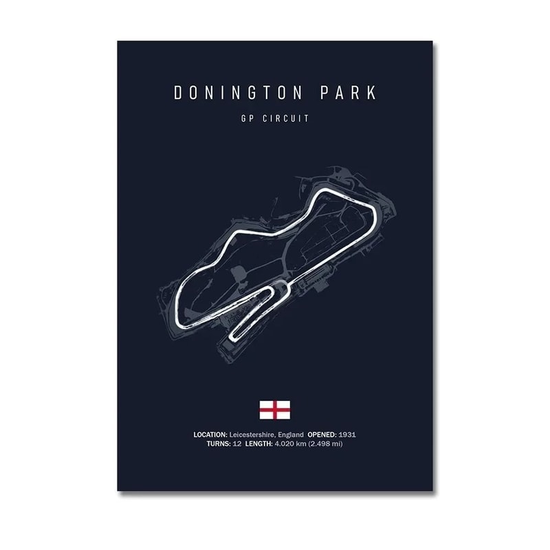 F1 Racing Circuit Canvas Wall Art For Motorsport Formula Racing Fans 8