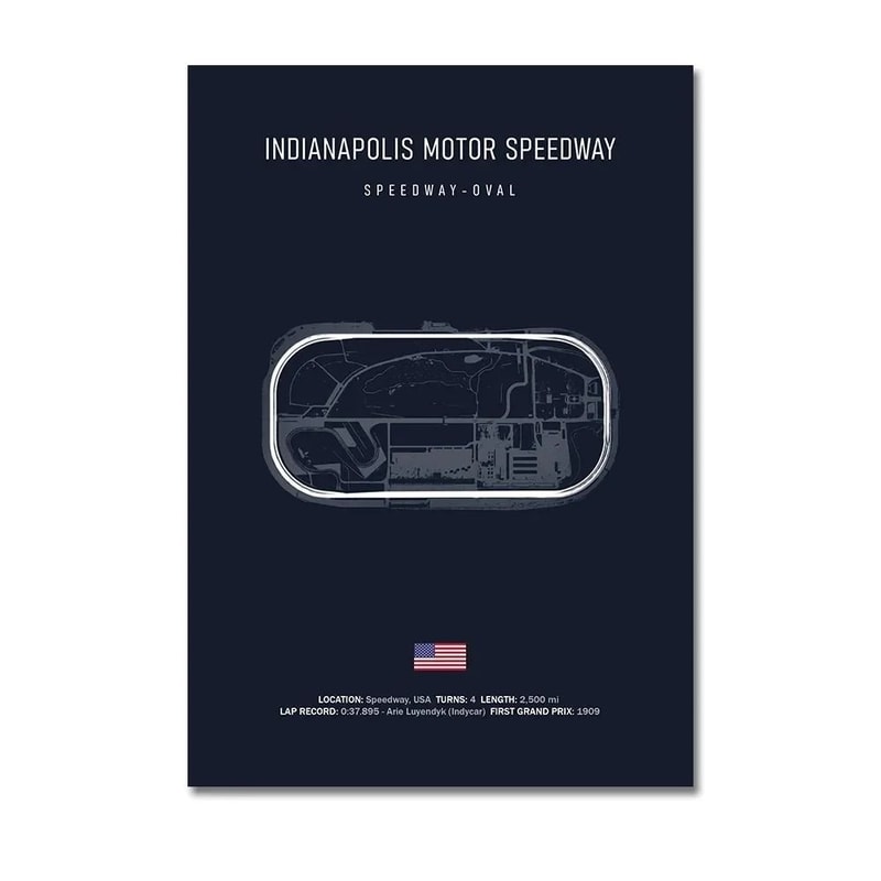 F1 Racing Circuit Canvas Wall Art For Motorsport Formula Racing Fans 21