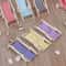 Mini Wooden Folding Beach Chair Set For 1to12 Dollhouse Miniature Beach Scenes 0