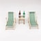 Mini Wooden Folding Beach Chair Set For 1to12 Dollhouse Miniature Beach Scenes 3