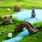 Mini Fairy Garden Landscape Accessories Set With Lighthouse Bridge Cottage Decor 3