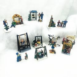 mini holiday figurines & miniature desk decor for fairy gardens, sand tables & seasonal displays