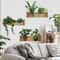 3PCS Green Plant Wall Stickers Removable Potted Wall Decals For Living Room Bedroom 1