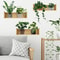 3PCS Green Plant Wall Stickers Removable Potted Wall Decals For Living Room Bedroom 2