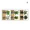 3PCS Green Plant Wall Stickers Removable Potted Wall Decals For Living Room Bedroom 6