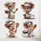 Cute Chef Mouse Wall Sticker Cartoon Kitchen Room Decor Decal 0