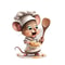 Cute Chef Mouse Wall Sticker Cartoon Kitchen Room Decor Decal 8