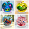 Clear Crystal Apple Figurine Paperweight For Home Office Desk Decor 1