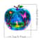 Clear Crystal Apple Figurine Paperweight For Home Office Desk Decor 8
