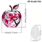 Clear Crystal Apple Figurine Paperweight For Home Office Desk Decor 12