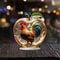 Clear Crystal Apple Figurine Paperweight For Home Office Desk Decor 13