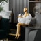 Cloud Girl Abstract Sculpture Modern Resin Table Decor Figurine 3
