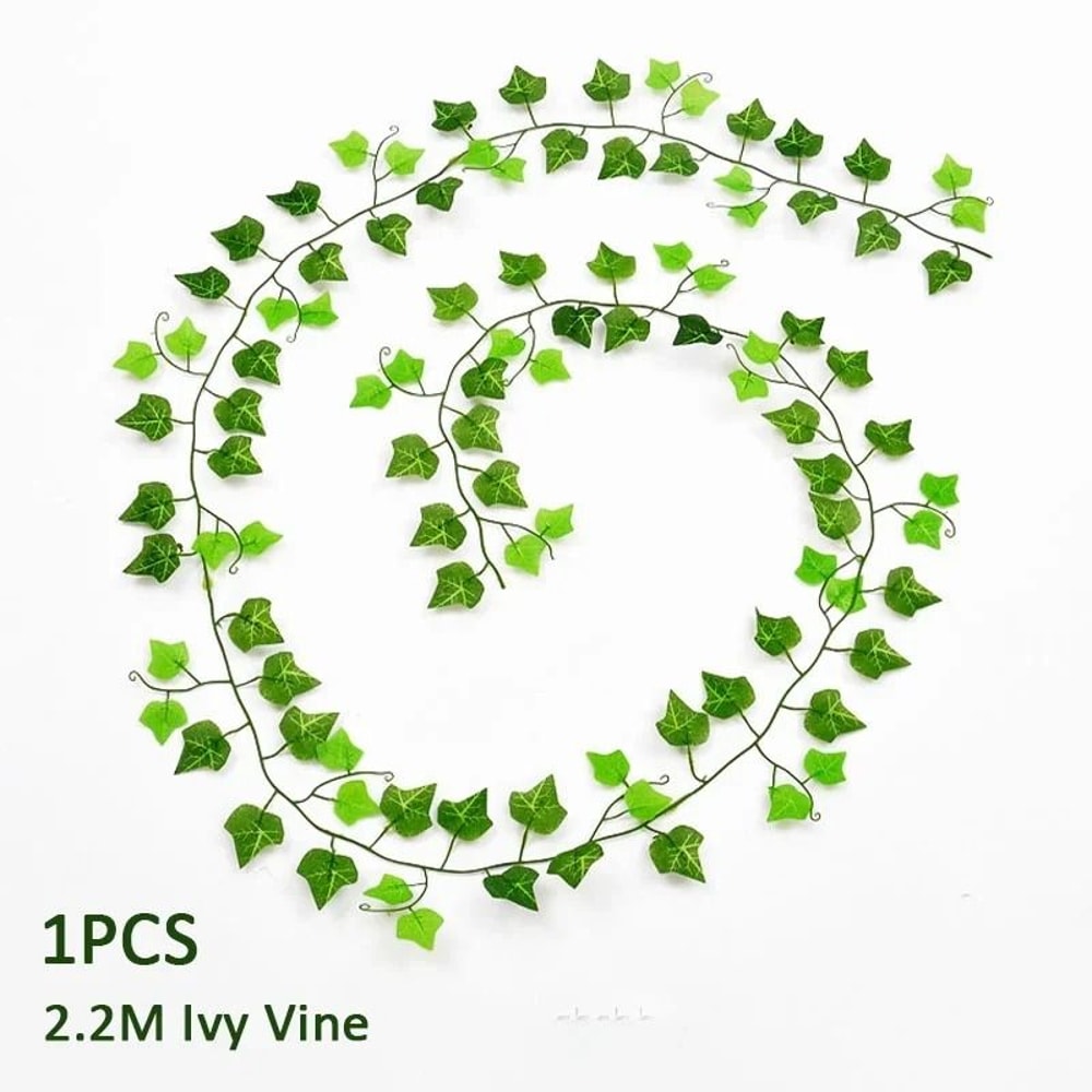 Artificial Ivy Leaf Garland Hanging Vine Decor For Home Garden 6