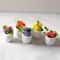 Mini Artificial Flower Pot Set For Dollhouses Cars Cute Room Decor 1