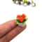 Mini Artificial Flower Pot Set For Dollhouses Cars Cute Room Decor 4
