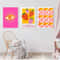 Retro Strawberry Lemon Cocktail Canvas Wall Art Print For Kitchen Bar Decor 1