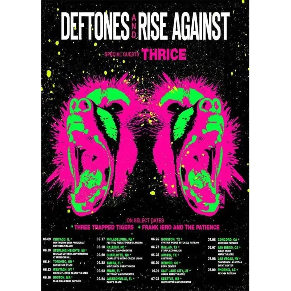 Deftones Around The Fur Retro Album Canvas Poster For Music Room Wall Decor 26