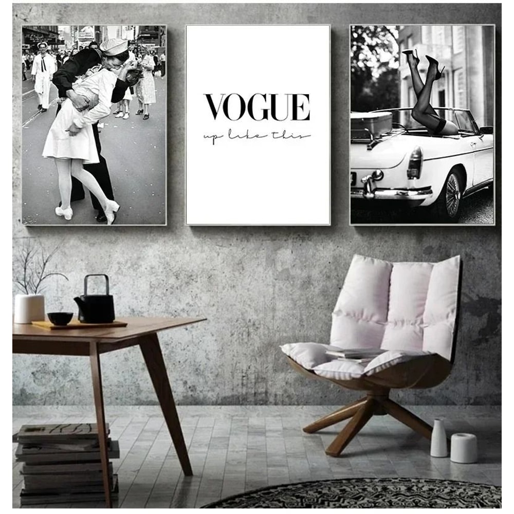 Vintage Fashion Perfume Canvas Wall Art For Elegant Home Room Decor 3
