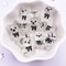 Kawaii HandPainted Resin Bear Figurines For DIY Crafts Scrapbook Decor 3