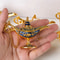 Vintage Aladdin Magic Lamp Ornament For Elegant Home Table Decor 1