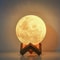 DIY Galaxy Moon Planet Night Light With Stand For Bedroom Desk Decor 2